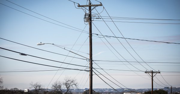 Power lines in South Austin during February's winter storm.